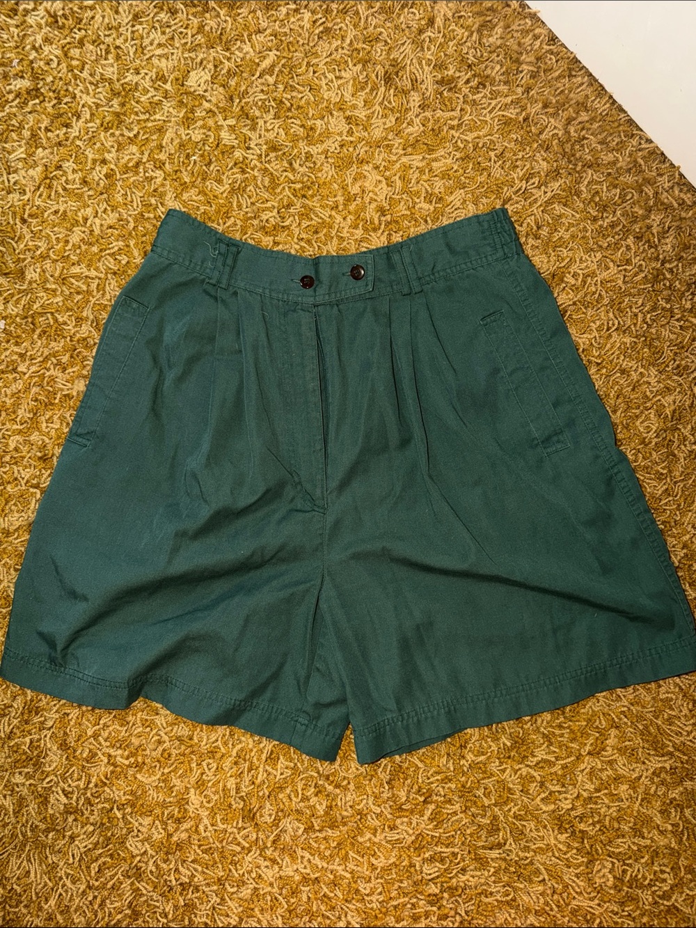 Allison Smith Green Elastic Waist Shorts